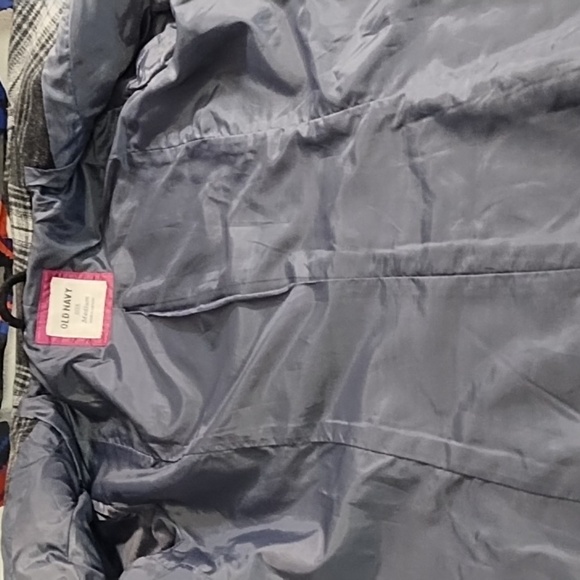 Old Navy Wool Blend Lined Double Breasted Plaid Pea Coat Jacket Medium - Picture 10 of 14